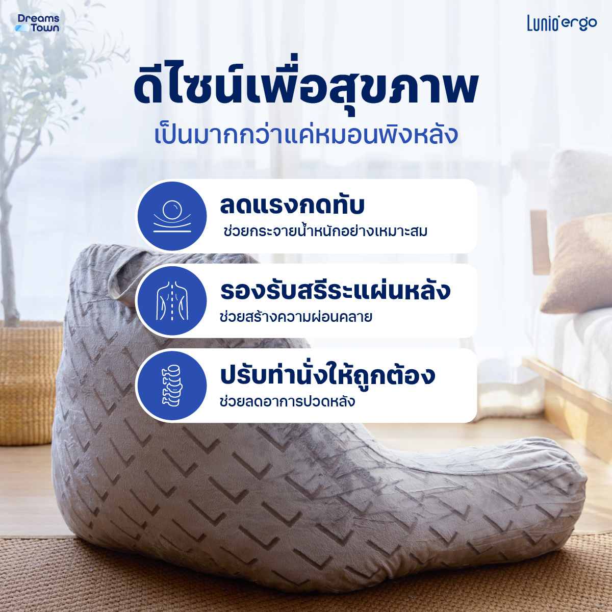 หมอนพิงหลัง Lunio Embrace Pillow_3
